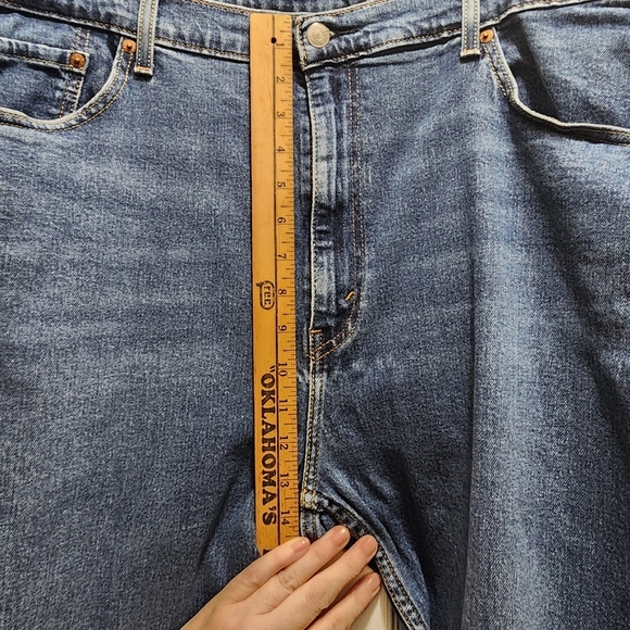 Levi's 505 Jeans Men's 42x30 Classic Straight Blue Dark Wash 42 X 30 - Picture 5 of 8